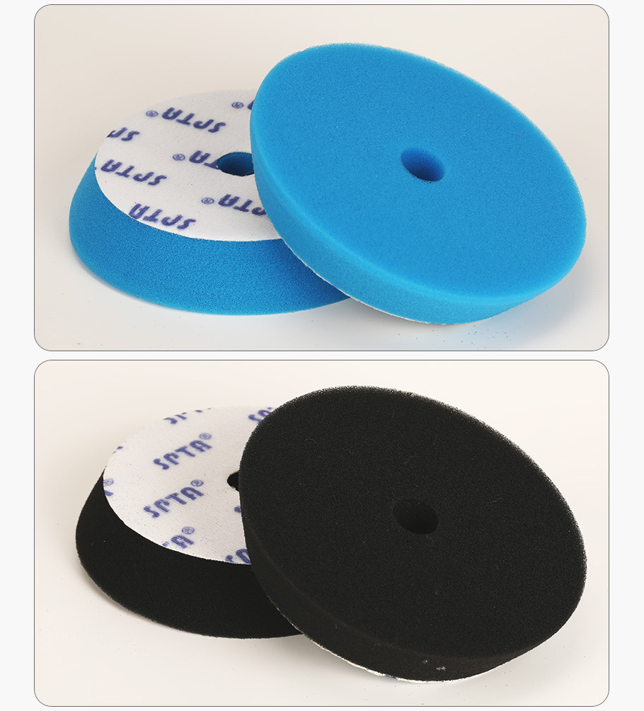 SPTA 1 Pcs 6inch (150mm) Flat Sponge Buff Polishing Pad Buffing Pads