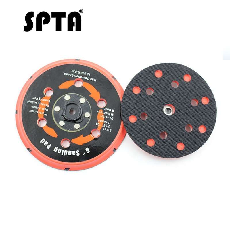 SPTA 5" 6" Sanding Pad Backing Plate for DA Polisher 125mm 150mm Self