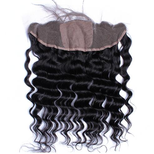 Loose Wave Silk Frontal Closure 13x4 Silk Lace Frontal With Baby Hair Ear To Ear Lace Frontal