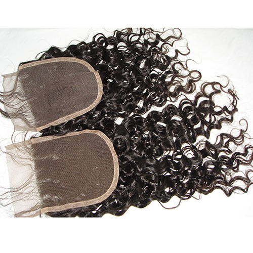 5x5 Curly Lace Closure Pre Plucked Human Hair Culry Lace Front Closure With Baby Hair Closures
