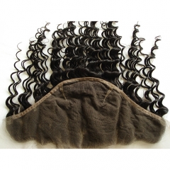 Deep Curly 13x6 Full Lace Frontal With Baby Hair Ear To Ear Curly Lace Frontal