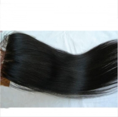 Straight Virgin Hair Silk Closure 3.5x4 With Hidden Knots Silk Lace Closure