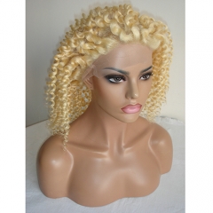Blonde Deep Wave 360 Lace Frontal Pre Plucked 613 360 Lace Band Frontal Closure With Baby Hair