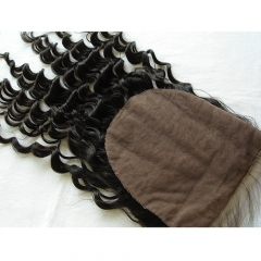 7x7 Silk Closure 18 Inch Loose Curly Virgin Hair Silk Base Closure