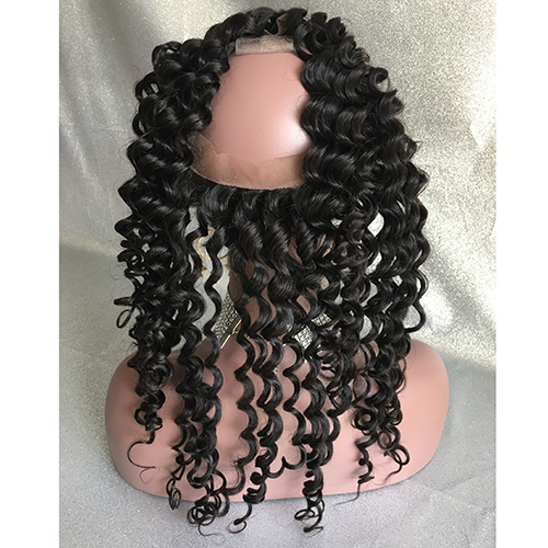 Curly 360 Lace Frontal Virgin Hair 360 Lace Frontal Closure Pre Plucked