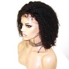 Silk Top Full Lace Wig Afro Kinky Curly Virgin Hair Silk Top Lace Wigs Pre Plucked