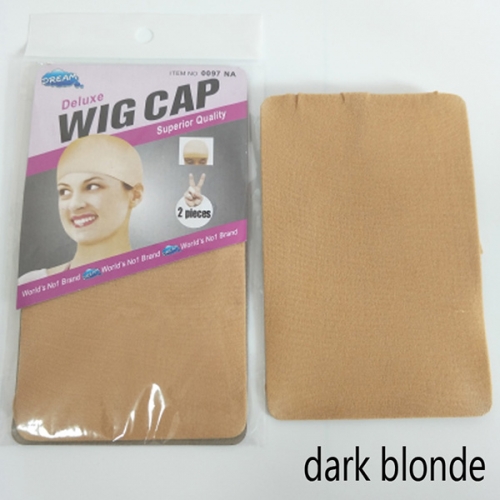Wig Cap Breathable Stretchable Nylon Stretch Stocking Cap Beige Black Hair nets 2pcs/Bag（48pcs/ Lot)