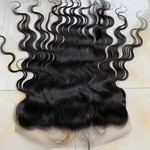 Natural Wave Transparent Lace 13x4 Lace Frontal With Baby Hair Human Hair Lace Frontal Closure Pre Plucked Natural Hairline