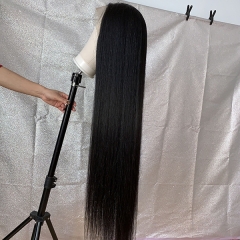 40 Inch Long Straight Full Lace Wig Virgin Human Long Hair Wigs With Baby Hair