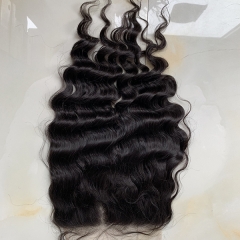 Transaprent Lace 6X6 7x7 Lace Closure Tiny Knots Human Hair Loose Deep Wave Lace Front Closure Pre Plucked