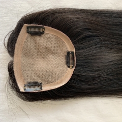 Silk Base Human Hair Topper For Woman Toupee Silk Base Hair Topper Closure Piece