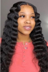 Loose Deep Wave Full Lace Wig Virgin Hair Lace Wig For Black Women Pre Plucked Hair Wigs