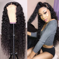 Deep Wave HD Lace Closure Wig Human Hair 6x6 HD Closure Wigs Wavy Lace Front Wig