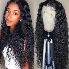 150% Density 13x6 Lace Frontal Wig With Baby Hair Pre Plucked Human Hair Lace Wig Water Wave Hair Wigs