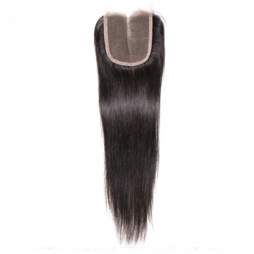 Transaprent Lace Straight Lace Closure 4X4 Virgin Human Hair Lace Front Closure With Baby Hair