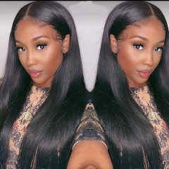 HD Lace 360 Lace Frontal Wigs Pre Plucked With Baby Hair Straight Hair 360 Wig Human Hair Lace Wigs