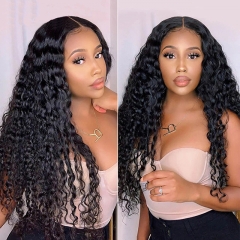 Human Hair HD 360 Lace Frontal Wig Pre Plucked Natural Hairline 360 Wig Water Wave Hair Wigs With baby Hair