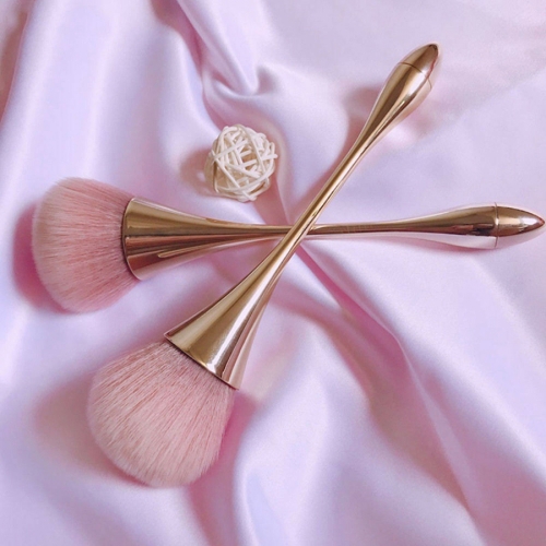 Rose Gold Powder Blush Brush Professional Make Up Brush Large Cosmetic Face Cont Cosmetic Face Cont brocha colorete Make Up Tool 10pcs/Lot