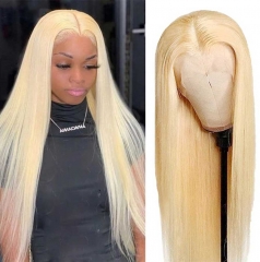 Silk Straight Blonde Full Lace Wig With Baby Hair Human Hair Blonde Lace Wig #613 Human Hair Wigs