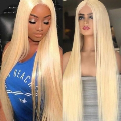 Blonde Color 13x6 13x4  HD Lace Wig Human Hair Wigs Pre Plucked With Baby Hair #613 Blonde HD Wigs