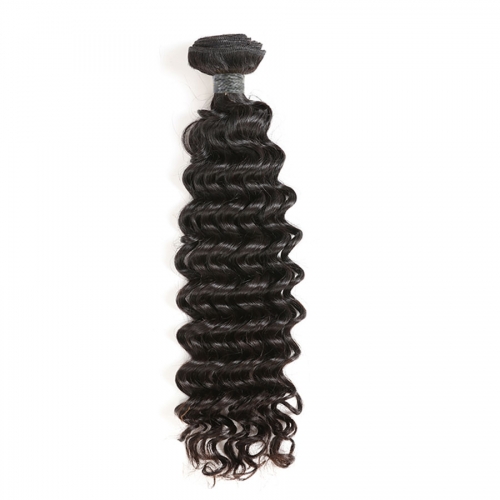 1Pc Deep Wave Hair Bundle Brazilian Human Hair Weft Piece