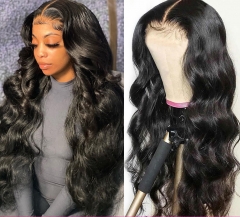 Human Hair HD Full Lace Wig With Baby Hair Straight Body Wave Full Lace Wigs For Women Human Hair HD Lace Wigs Pre Plucked