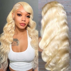 Blonde HD Full Lace Wig Straight Body Wave Human Hair Wigs With Bady Hair #613 HD Lace Wigs Pre Plucked