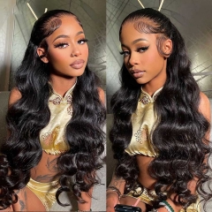 Body Wave HD Lace Wig 13x4/13x6 Lace Frontal Wig Body Wave Human Hair HD Lace Front Wig Pre-Plucked Hairline Wavy Human Hair Wigs