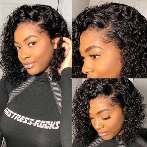 Curly HD 6x6  Lace Closure Wig Human Hair HD Lace Wig Per Plucked Lace Front Wig
