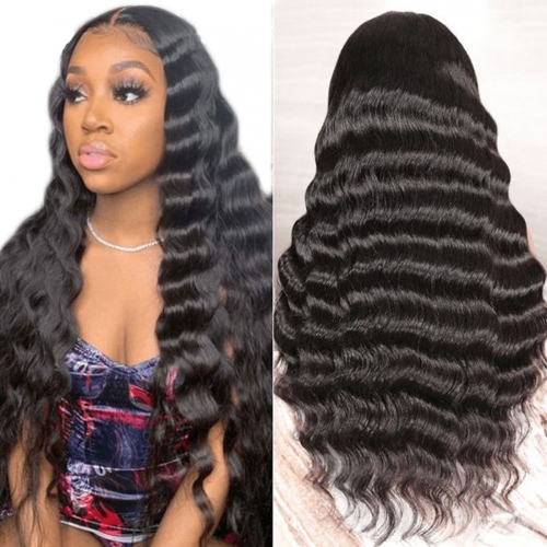 Transparent Lace Frontal Wig Loose Deep Wave Lace Front Human Hair Wigs For Women Loose Wave Wig PrePluckd Loose Deep Wave 13x4 Lace Frontal Wig