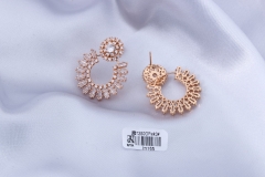 Champagne Gold Zircon Stud Earring