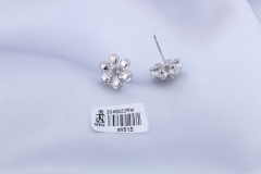 Silver Flower Shape Stud Earring