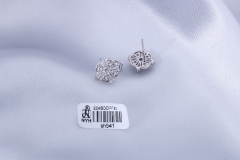 Tiny Cubic Zircon Silver Stud Earring