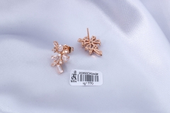 Champagne Gold Zircon Stud Earring