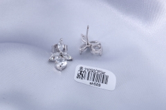 Silver Zircon Stud Earring