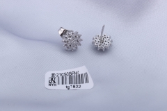 Tiny Cubic Zircon Silver Stud Earring