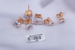 Champagne Gold Zircon Stud Earring