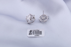 Silver Cubic Zircon Stud Earring