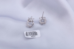 Zircon Silver Stud Earring