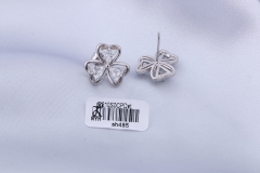 Silver Zircon Stud Earring for Friend