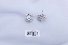 Zircon Silver Stud Earring