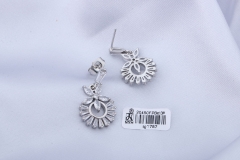 Silver Zircon Dangle Earring