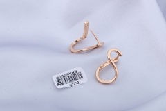 Champagne Gold Irregular Shape Huggie Earring