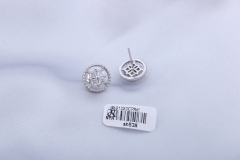 Silver earrings Zirconia