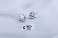 Silver Earrings Zirconia