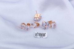 Champagne Gold Zircon Stud Earring