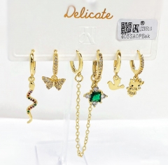 Earrings Set Gold