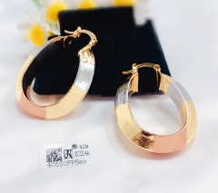 Earrings color matching copper