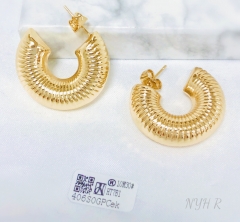 Earrings Gold Copper