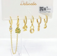 Earrings Set Gold